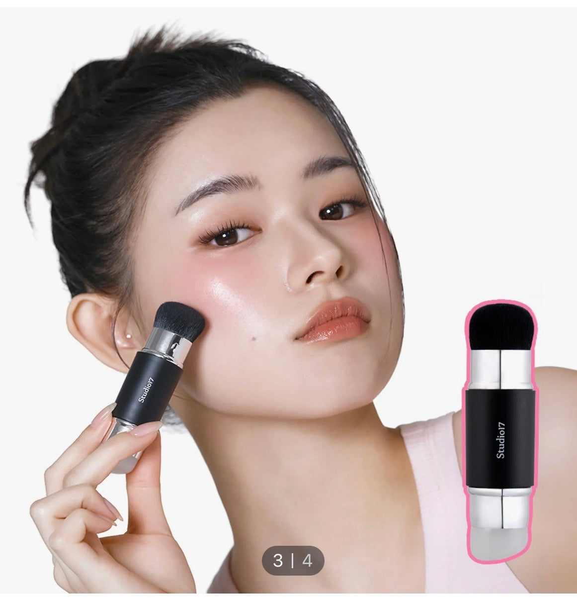 Studio 17 dual silicon blush brush