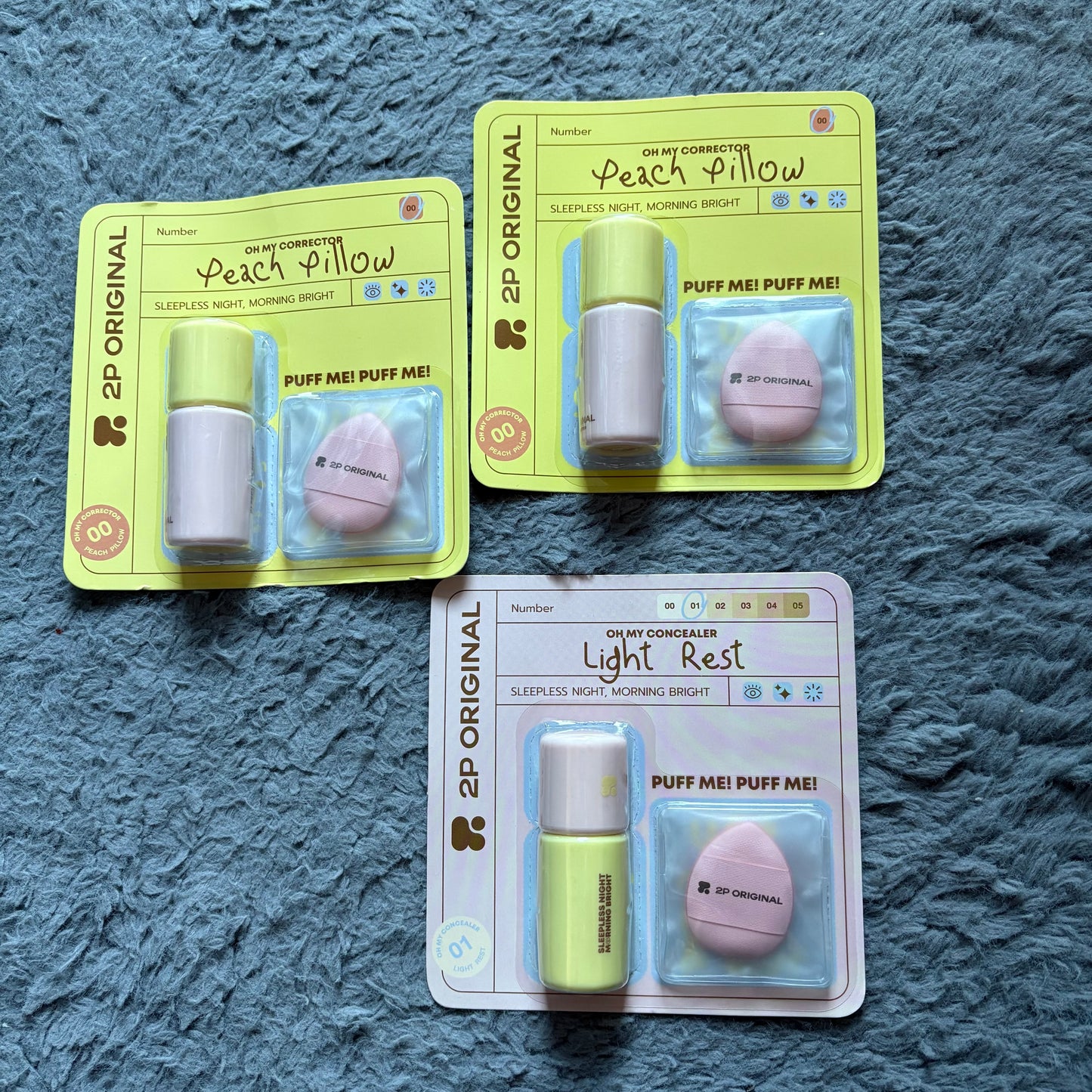 2p oh my concealer & oh my corrector