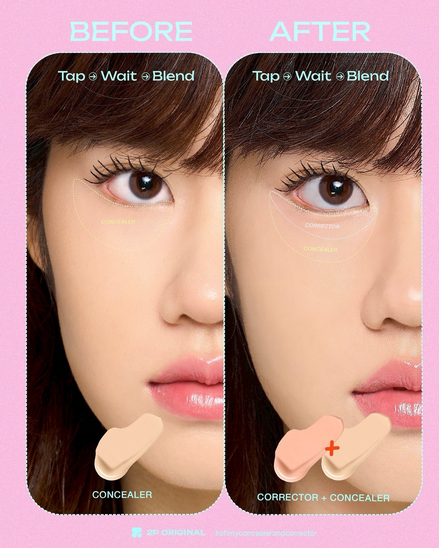 2p oh my concealer & oh my corrector