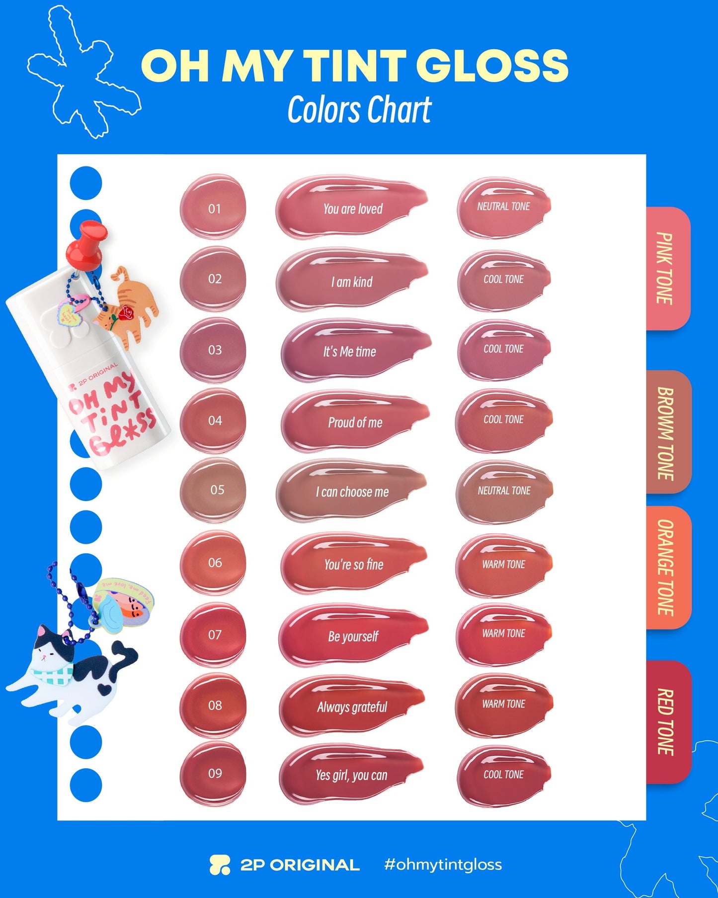 2p original oh my tint gloss