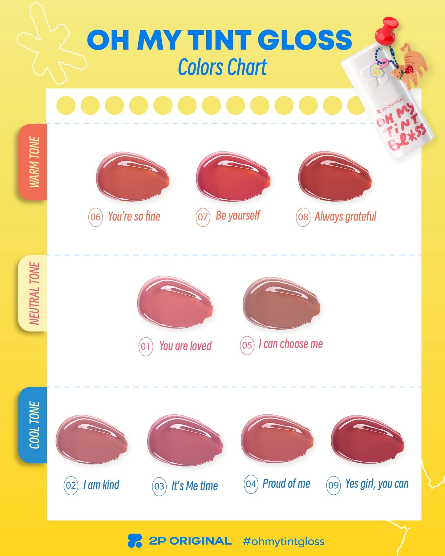 2p original oh my tint gloss