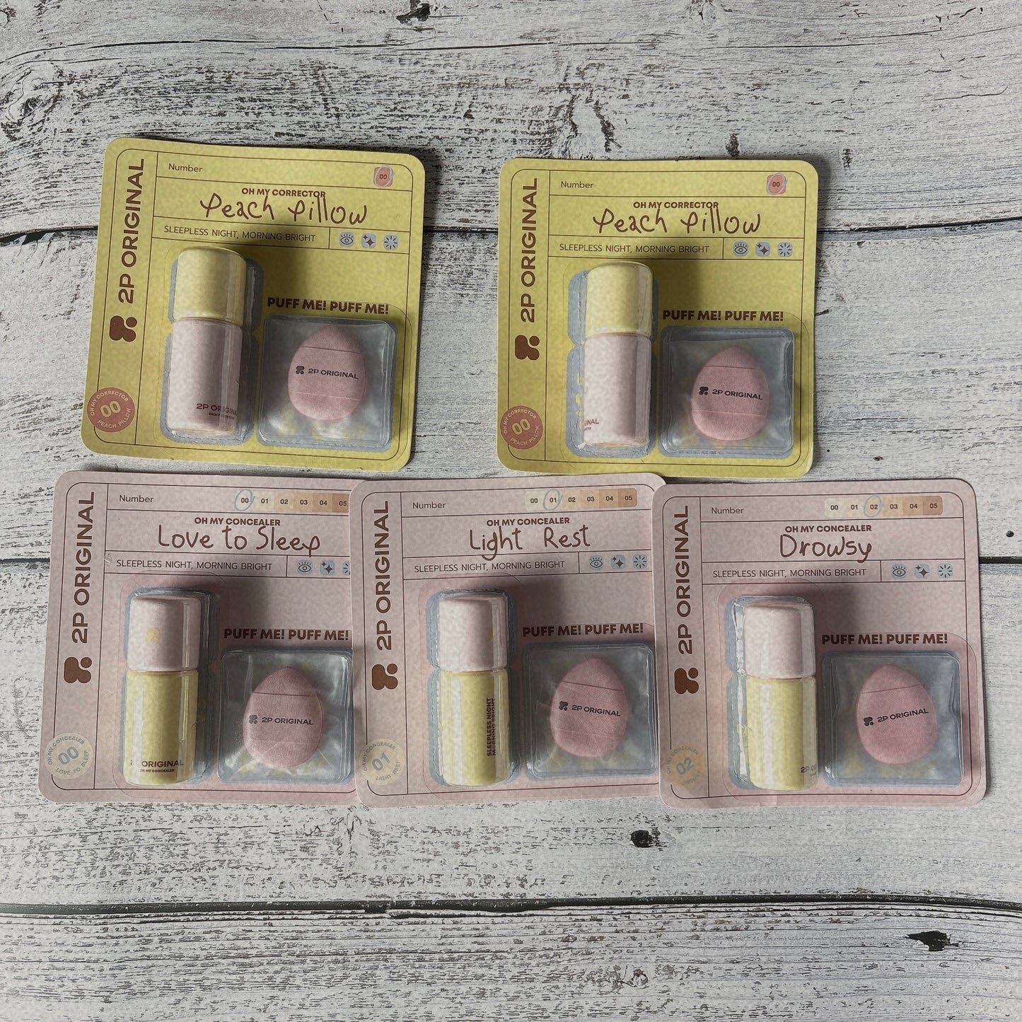 2p oh my concealer & oh my corrector