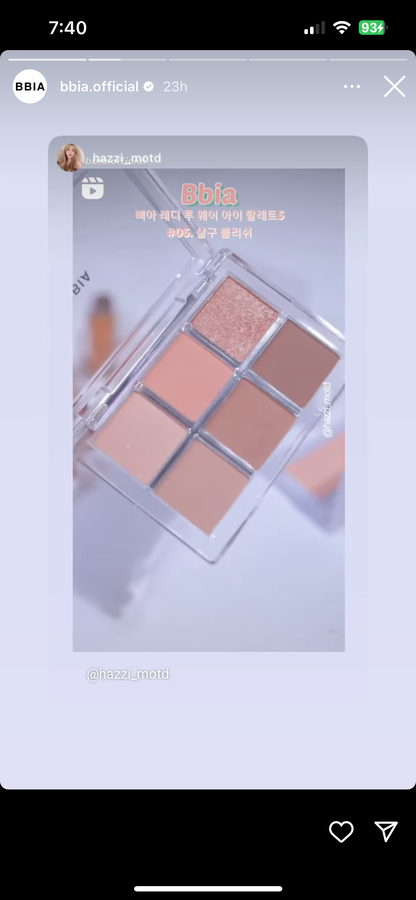 Bbia Ready to wear eyeshadow 眼影